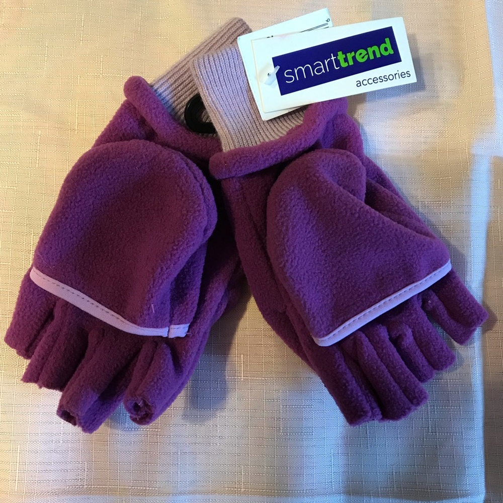 Smart Trend Girls Purple Mitts